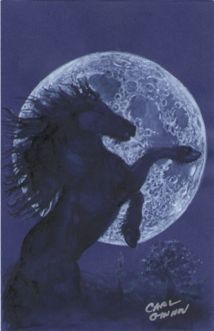 Horse in Moon